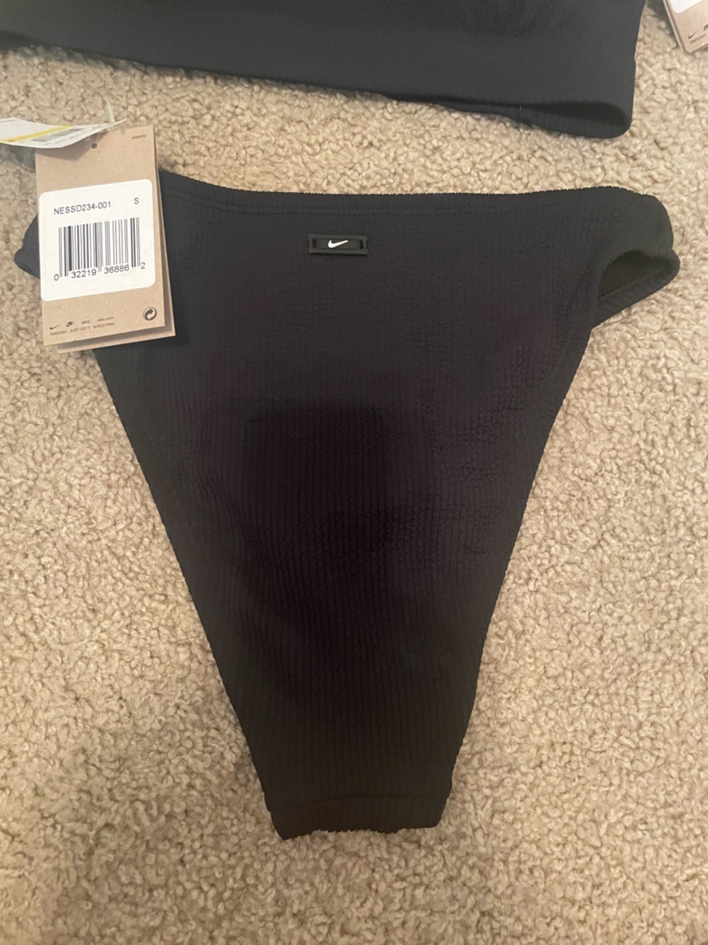 Nike Black Ribbed Bikini Set - Picture 3 of 5